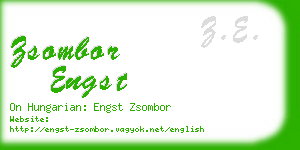 zsombor engst business card